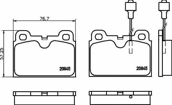 Mintex MDB1196 Гальмівні колодки, комплект MDB1196: Приваблива ціна - Купити у Польщі на 2407.PL!