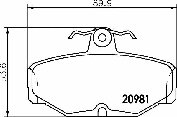 Mintex MDB1287 Brake Pad Set, disc brake MDB1287: Buy near me in Poland at 2407.PL - Good price!