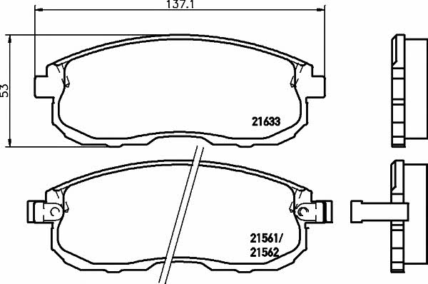 Mintex MDB1451 Гальмівні колодки, комплект MDB1451: Купити у Польщі - Добра ціна на 2407.PL!