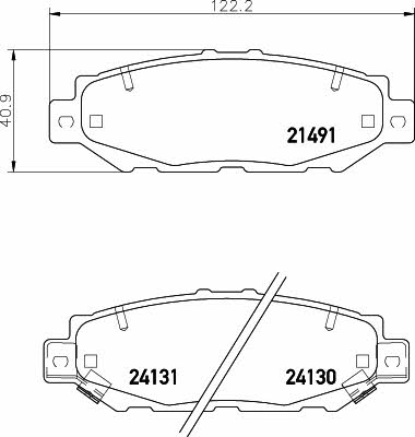 Mintex MDB1710 Brake Pad Set, disc brake MDB1710: Buy near me in Poland at 2407.PL - Good price!