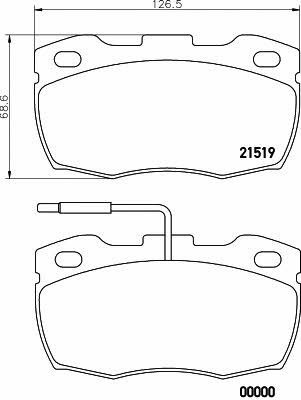 Mintex MDB1555 Brake Pad Set, disc brake MDB1555: Buy near me in Poland at 2407.PL - Good price!