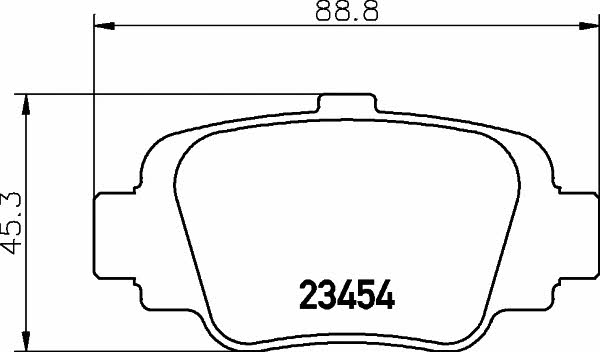 Mintex MDB1569 Brake Pad Set, disc brake MDB1569: Buy near me in Poland at 2407.PL - Good price!