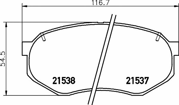 Mintex MDB1577 Тормозные колодки дисковые, комплект MDB1577: Отличная цена - Купить в Польше на 2407.PL!