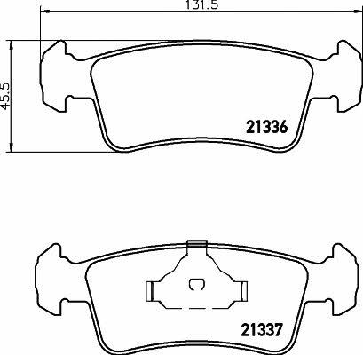 Mintex MDB1587 Brake Pad Set, disc brake MDB1587: Buy near me in Poland at 2407.PL - Good price!