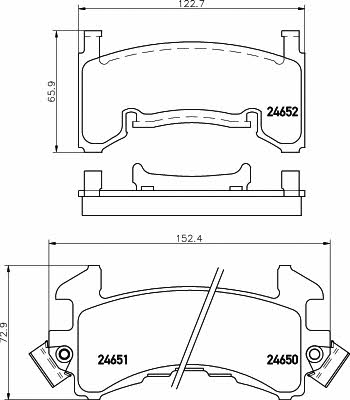 Mintex MDB1595 Brake Pad Set, disc brake MDB1595: Buy near me in Poland at 2407.PL - Good price!