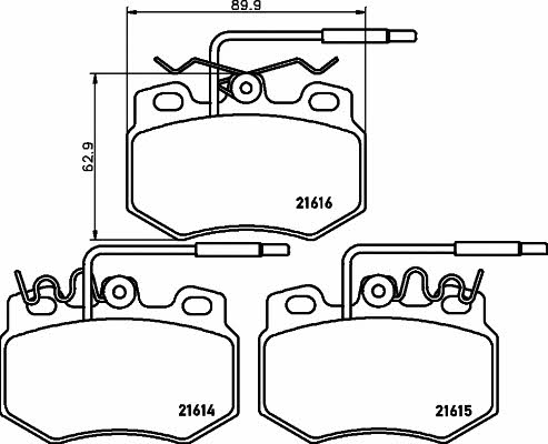 Mintex MDB1611 Тормозные колодки дисковые, комплект MDB1611: Отличная цена - Купить в Польше на 2407.PL!