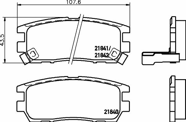 Mintex MDB1646 Brake Pad Set, disc brake MDB1646: Buy near me in Poland at 2407.PL - Good price!