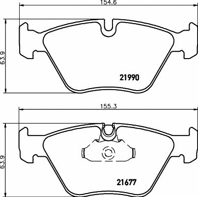 Mintex MDB2107 Brake Pad Set, disc brake MDB2107: Buy near me in Poland at 2407.PL - Good price!