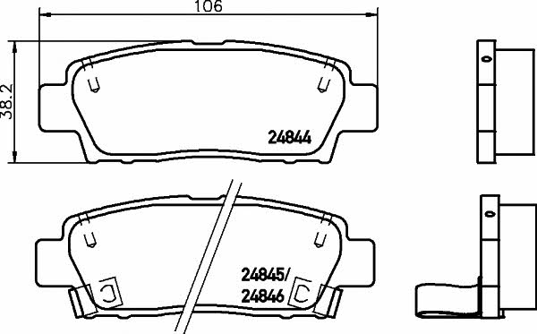 Mintex MDB2165 Klocki hamulcowe, zestaw MDB2165: Dobra cena w Polsce na 2407.PL - Kup Teraz!