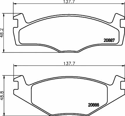 Mintex MDB1793 Brake Pad Set, disc brake MDB1793: Buy near me in Poland at 2407.PL - Good price!