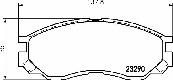 Mintex MDB1823 Тормозные колодки дисковые, комплект MDB1823: Отличная цена - Купить в Польше на 2407.PL!