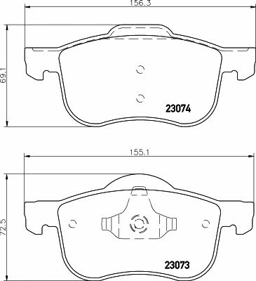 Mintex MDB1944 Brake Pad Set, disc brake MDB1944: Buy near me in Poland at 2407.PL - Good price!