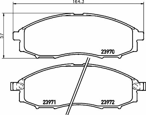 Mintex MDB2180 Brake Pad Set, disc brake MDB2180: Buy near me in Poland at 2407.PL - Good price!