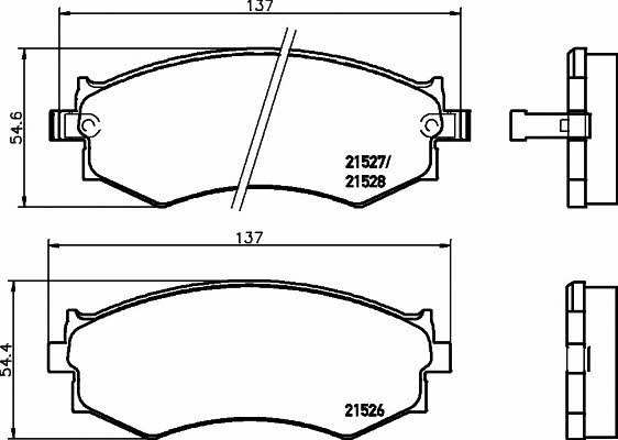 Mintex MDB2351 Brake Pad Set, disc brake MDB2351: Buy near me in Poland at 2407.PL - Good price!