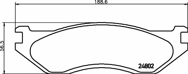 Mintex MDB2551 Brake Pad Set, disc brake MDB2551: Buy near me in Poland at 2407.PL - Good price!