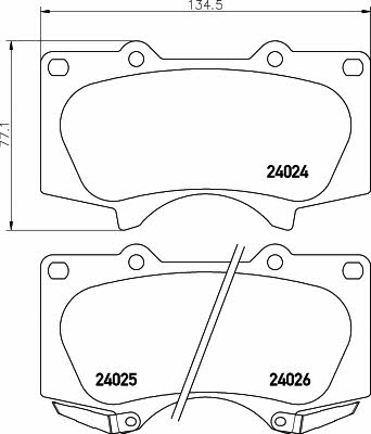 Mintex MDB2553 Brake Pad Set, disc brake MDB2553: Buy near me in Poland at 2407.PL - Good price!