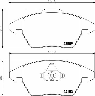 Mintex MDB2672 Brake Pad Set, disc brake MDB2672: Buy near me in Poland at 2407.PL - Good price!