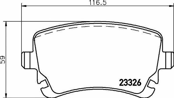 Mintex MDB2673 Brake Pad Set, disc brake MDB2673: Buy near me in Poland at 2407.PL - Good price!