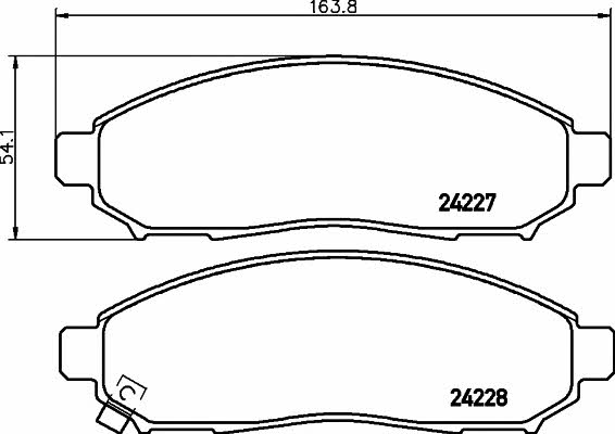 Mintex MDB2715 Тормозные колодки дисковые, комплект MDB2715: Купить в Польше - Отличная цена на 2407.PL!