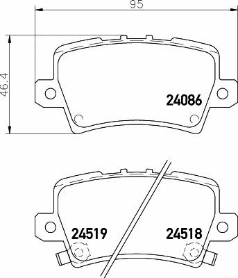 Mintex MDB2770 Brake Pad Set, disc brake MDB2770: Buy near me in Poland at 2407.PL - Good price!