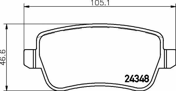 Mintex MDB2800 Brake Pad Set, disc brake MDB2800: Buy near me in Poland at 2407.PL - Good price!