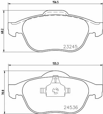 Mintex MDB2884 Гальмівні колодки, комплект MDB2884: Приваблива ціна - Купити у Польщі на 2407.PL!