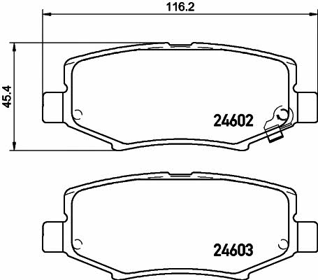 Mintex MDB3011 Brake Pad Set, disc brake MDB3011: Buy near me in Poland at 2407.PL - Good price!