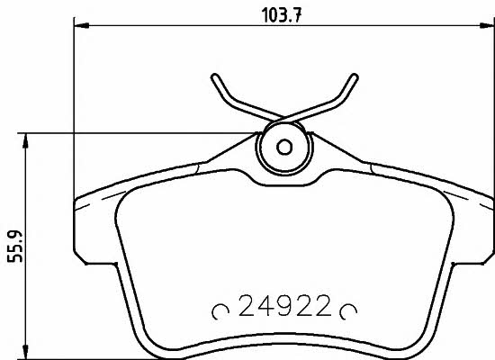 Mintex MDB3023 Гальмівні колодки, комплект MDB3023: Приваблива ціна - Купити у Польщі на 2407.PL!