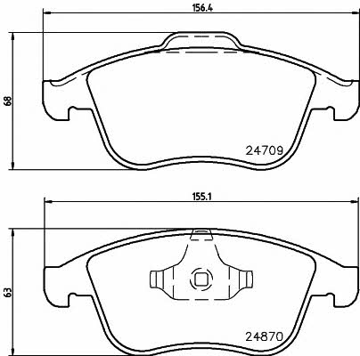 Mintex MDB3044 Тормозные колодки дисковые, комплект MDB3044: Отличная цена - Купить в Польше на 2407.PL!