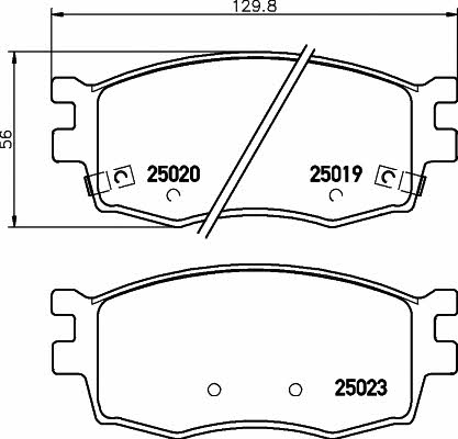 Mintex MDB3057 Brake Pad Set, disc brake MDB3057: Buy near me in Poland at 2407.PL - Good price!