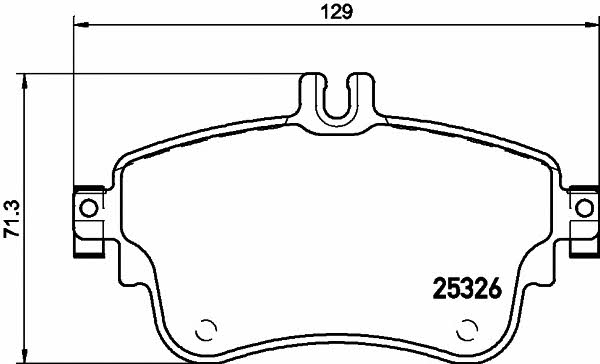 Mintex MDB3246 Brake Pad Set, disc brake MDB3246: Buy near me in Poland at 2407.PL - Good price!