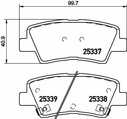 Mintex MDB3252 Brake Pad Set, disc brake MDB3252: Buy near me in Poland at 2407.PL - Good price!