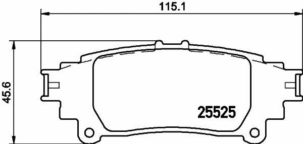 Mintex MDB3280 Brake Pad Set, disc brake MDB3280: Buy near me in Poland at 2407.PL - Good price!