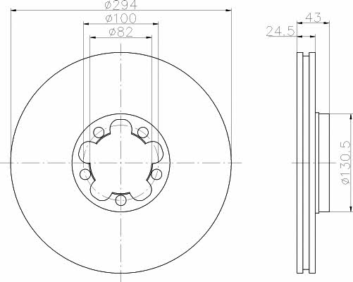 Mintex MDC1082 Innenbelüftete Bremsscheibe vorne MDC1082: Kaufen Sie zu einem guten Preis in Polen bei 2407.PL!