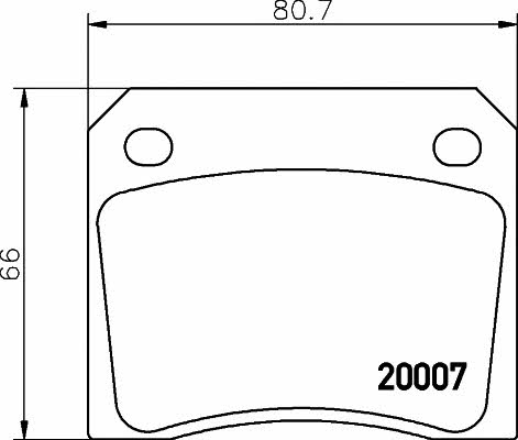 Mintex MGB521 Гальмівні колодки, комплект MGB521: Приваблива ціна - Купити у Польщі на 2407.PL!