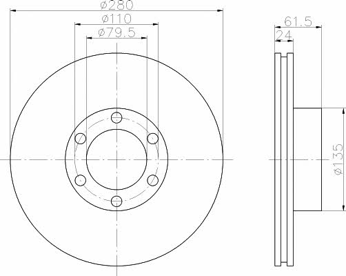 Mintex MDC1397 Innenbelüftete Bremsscheibe vorne MDC1397: Kaufen Sie zu einem guten Preis in Polen bei 2407.PL!