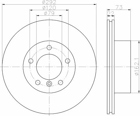 Mintex MDC1646 Front brake disc ventilated MDC1646: Buy near me at 2407.PL in Poland at an Affordable price!