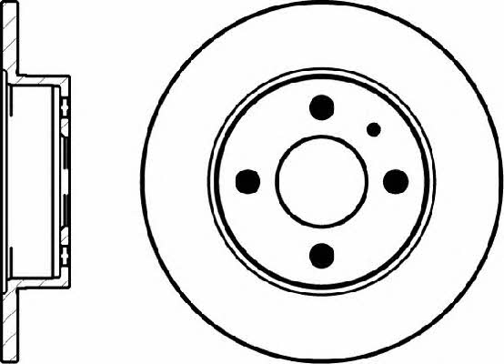 Mintex MDC294 Unventilated front brake disc MDC294: Buy near me in Poland at 2407.PL - Good price!