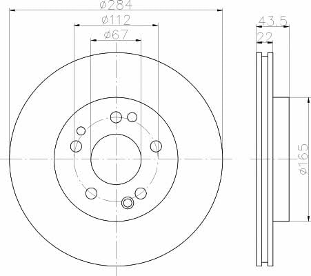 Mintex MDC373 Тормозной диск передний вентилируемый MDC373: Отличная цена - Купить в Польше на 2407.PL!