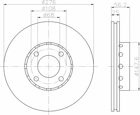 Mintex MDC775 Innenbelüftete Bremsscheibe vorne MDC775: Kaufen Sie zu einem guten Preis in Polen bei 2407.PL!