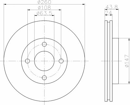 Mintex MDC799 Тормозной диск передний вентилируемый MDC799: Отличная цена - Купить в Польше на 2407.PL!