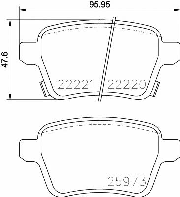 Mintex MDB3820 Гальмівні колодки, комплект MDB3820: Приваблива ціна - Купити у Польщі на 2407.PL!