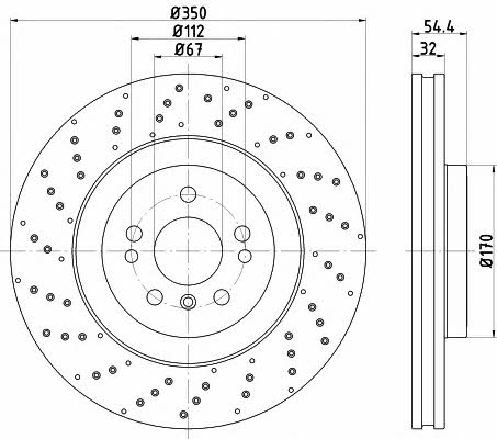 Mintex MDC2670 Front brake disc ventilated MDC2670: Buy near me in Poland at 2407.PL - Good price!