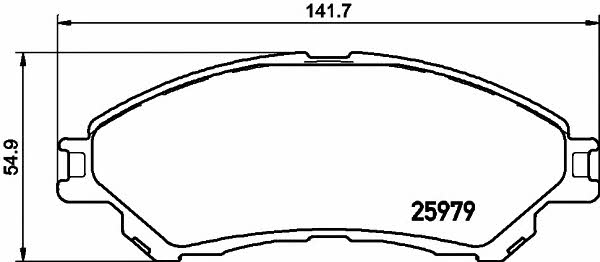 Mintex MDB3427 Brake Pad Set, disc brake MDB3427: Buy near me at 2407.PL in Poland at an Affordable price!