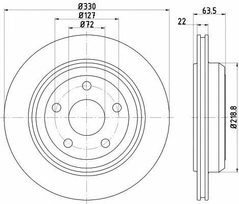 Mintex MDC2667 Диск гальмівний задній вентильований MDC2667: Приваблива ціна - Купити у Польщі на 2407.PL!