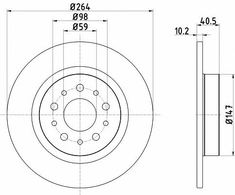 Mintex MDC2651 Brake disc MDC2651: Buy near me in Poland at 2407.PL - Good price!