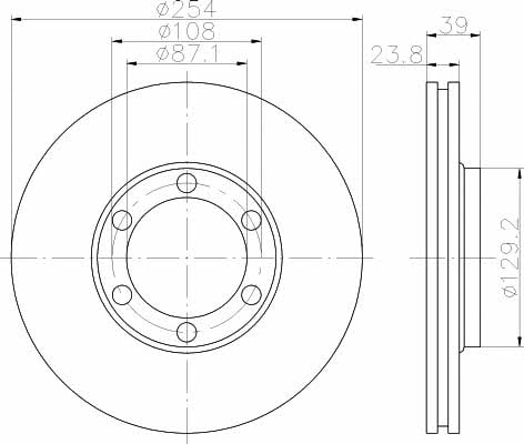 Mintex MDC2016 Innenbelüftete Bremsscheibe vorne MDC2016: Bestellen Sie in Polen zu einem guten Preis bei 2407.PL!