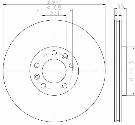 Mintex MDC2187 Тормозной диск задний вентилируемый MDC2187: Отличная цена - Купить в Польше на 2407.PL!