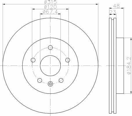 Mintex MDC2191 Диск гальмівний задній вентильований MDC2191: Приваблива ціна - Купити у Польщі на 2407.PL!