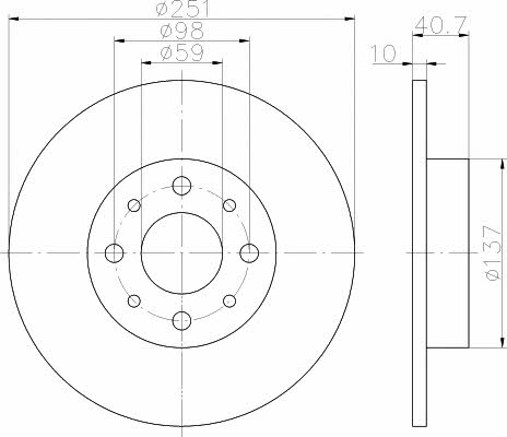 Mintex MDC2237 Диск гальмівний задній невентильований MDC2237: Купити у Польщі - Добра ціна на 2407.PL!